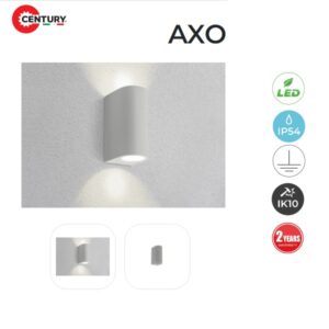 Applique LED AXO Bidirezionale IP54 Grigio 2xGU10